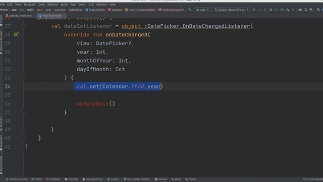 how to get date and store in text view in android studio/android beginner tutorial DatePicker смотреть онлайн