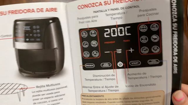 Gourmia air fryer español instructivo como usarla freidora de aire смотреть онлайн