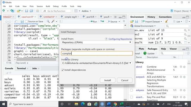 correlation in R programming смотреть онлайн