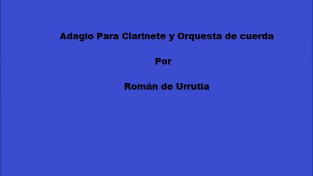 Adagio para Clarinete смотреть онлайн