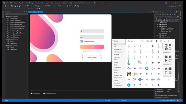 VB.NET - Animation Login Ui Design - Guna UI Framework | C#, VB.NET смотреть онлайн