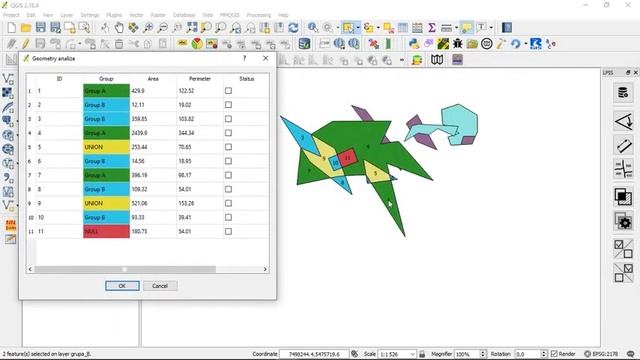 Construction of a polygon geometry from the intersection of two layers. смотреть онлайн