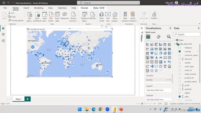 PBI 14.10 Map and Filled Map in Power BI || Graphical Data Visualization || Country, State, Zip cod смотреть онлайн