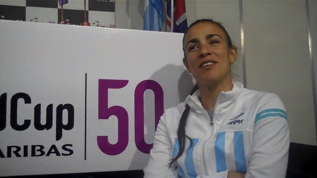 Paula Ormaechea habla sobre la Fed Cup смотреть онлайн