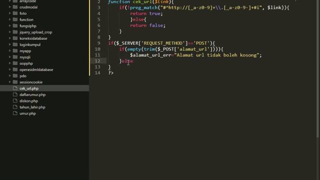 Membuat Kode PHP Untuk Validasi Penulisan Alamat URL смотреть онлайн