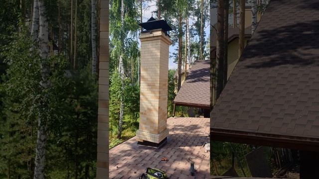 Как должен выглядеть узел примыкания мягкой кровли к печной трубе. смотреть онлайн