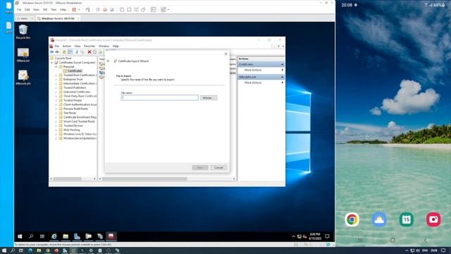 Выпускаем сертификат для веб-сервера. IIS смотреть онлайн