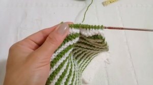 САМЫЕ простые СЛЕДКИ на двух спицах/для начинающих.