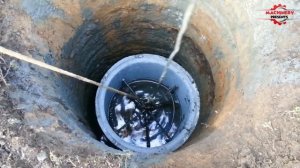 Рытье колодца для Воды с помощью экскаватора ! Чрезвычайно Быстрая Работа Оборудования