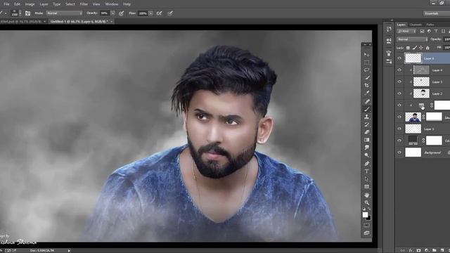 Dark Fog Effects Phootshop Manipualtion tutorial || Smoke Effects Photoshop смотреть онлайн