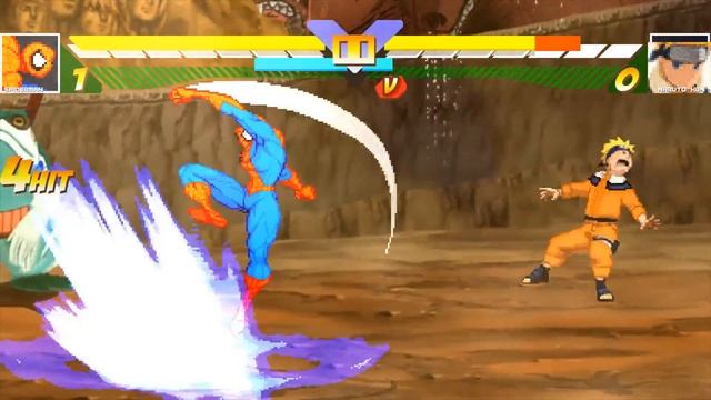 Spiderman (Marvel Comics) vs Naruto Uzumaki (Masashi Kishimoto) - Ultimate Mugen Fight 2016 смотреть онлайн