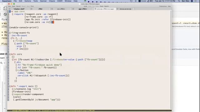 Re frame firebase with ClojureScript смотреть онлайн