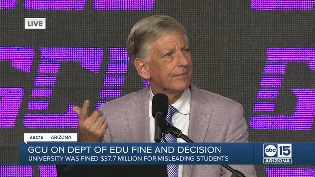 Grand Canyon University on response to Department of Education fine and decision смотреть онлайн