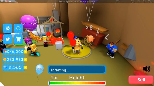 СИМУЛЯТОР ВОЗДУШНОГО ШАРА! НАДУЛ САМЫЙ ОГРОМНЫЙ ШАР В МИРЕ! Коды Roblox Balloon Simulator смотреть онлайн