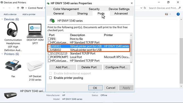 Selecting The Correct Port For Your Printer In Windows 10 | HP Printers | HP Support