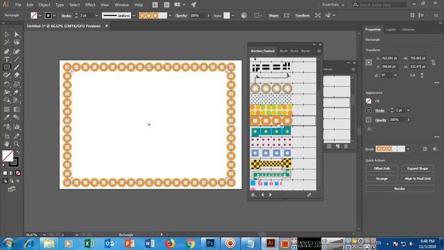 How to Apply Border Effects in Adobe Illustrator CC смотреть онлайн