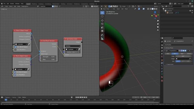 Animation nodes Find Mesh Tension node [BLENDER 2.90+] смотреть онлайн