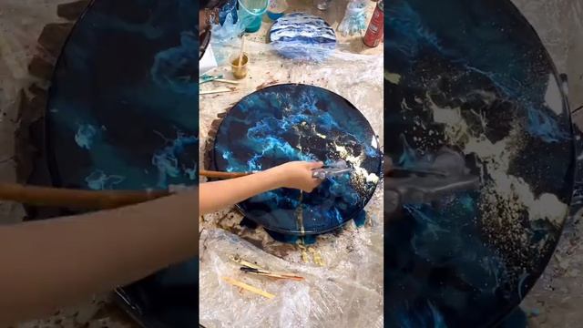 Ocean Table Pouring / Resin Art / Dirty Pour #1 смотреть онлайн