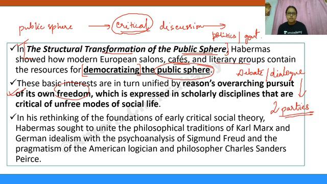 Jurgen Habermas And Public Sphere | Sociology | Unacademy Live NTA UGC NET | Antara Chakrabarty
