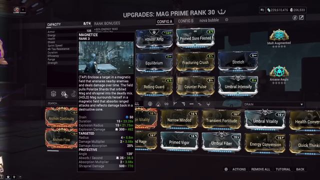 [WARFRAME] Equilibrium META After New Update - Mag Prime Nourish Bubble Steel Path Build/Gameplay смотреть онлайн