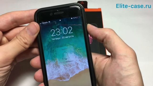 Обзор чехла SGP Spigen Rugget Armor для iPhone 8/7 черный смотреть онлайн