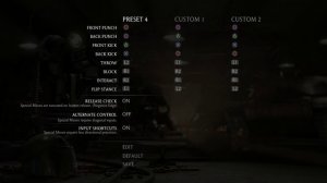 Mortal Kombat X - Dual Shock 4 Preset Button Layouts, Input Shortcuts, Alt Control, Release Check