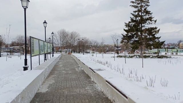 город Коломна - улица Гранатная, Михайловская Набережная, Наряженная ёлка, Коломенский кремль. смотреть онлайн