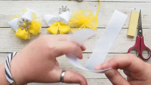 Солнечные бантики из репсовых лент DIY | Solar ribbons from rep ribbons смотреть онлайн