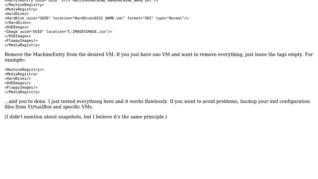 How do I delete a VM in VirtualBox when the hard drive the VDI file was on is deleted? смотреть онлайн