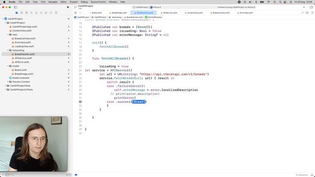 SwiftUI Tutorial: How to make a API call, fetch JSON, and structure you networking layer with MVVM смотреть онлайн