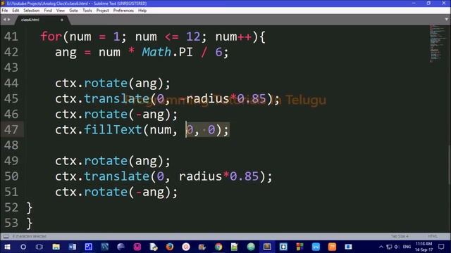 Analog Clock in Web Page in Telugu || Kotha Abhishek смотреть онлайн