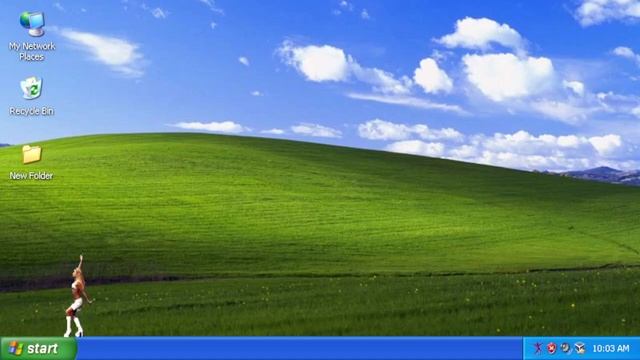 MP3 Dancer Dancing To Beethoven 9th Symphony On Desktop Windows XP - Nostalgia Memory