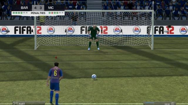 FIFA 12 demo penalty goal by Xavi смотреть онлайн