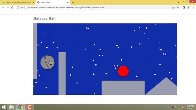 Balance Ball Game using JavaScript смотреть онлайн