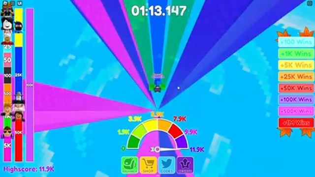 САМОЕ БЫСТРОЕ ПАДЕНИЕ В SKYDIVE RACE CLICKER В РОБЛОКС! ROBLOX смотреть онлайн