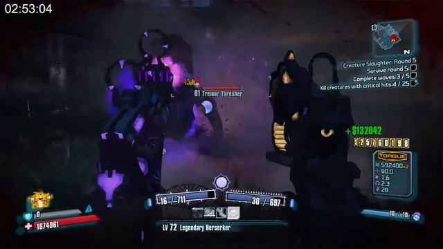 Borderlands 2 - Creature Slaughter Dome - Gunzerker OP8 - 5.34min смотреть онлайн