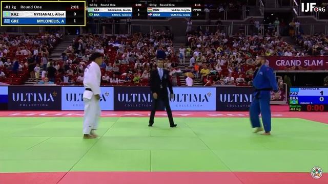 #дзюдо Нысанали Айбол?? в/к 81 кг. Раунд 1. ГрандШлем Будапешт 09.07.2022 год смотреть онлайн