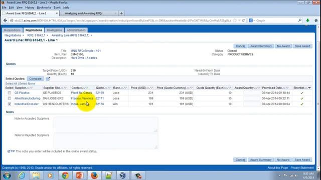 Award Analysis by Line in Oracle Sourcing (on R12.2.3) смотреть онлайн