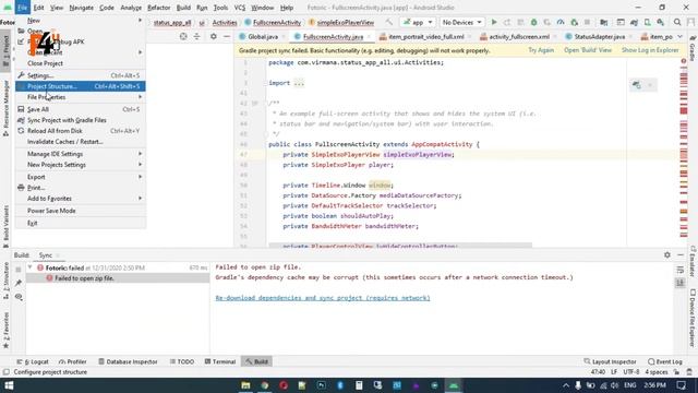 Gradle Dependency Cache may be Corrupt Android Studio Gradle Dependency Problem Solved 2021 смотреть онлайн