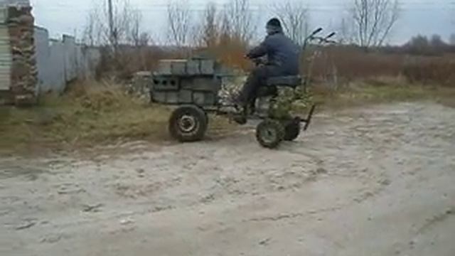 Верхом на мотоблоке. Испытание весом 400 кг. смотреть онлайн