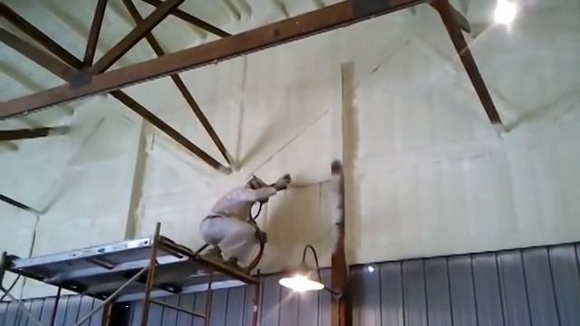 Утепление склада пенополиуретаном (ППУ).flv смотреть онлайн