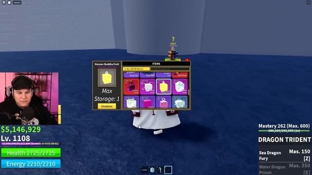 THIS TRIDENT GIVES YOU DRAGON POWERS! Roblox Blox Fruits смотреть онлайн