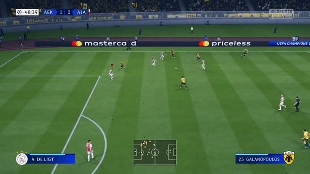 UEFA Champions League 2018/19 - AEK Athens Vs Ajax - 27/11/18 - FIFA 19 смотреть онлайн