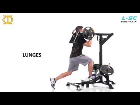 Тренажер для приседаний Powertec TM Squat Calf L SC13 смотреть онлайн