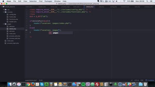 php mysql simple cms content management system tutorial - 12 Create Delete page Functionality смотреть онлайн