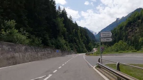 DRIVING through HAUTE ROUTE, Martigny CH-Chamonix FR, SWITZERLAND-FRANCE I 4K 60fps