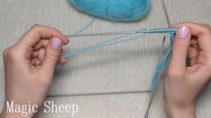 Вязание на чулочных спицах. Как распределить петли на 4 спицы.