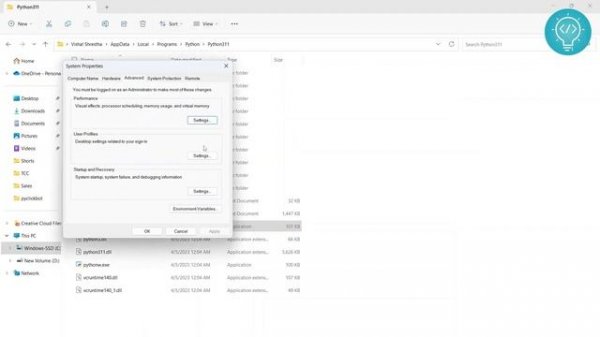 Add Python to Path Environment Variable - Windows 10