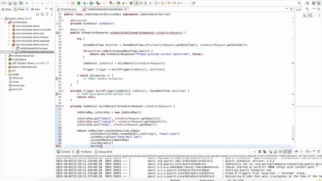 Quartz Scheduler integration with Spring boot | Part-4 смотреть онлайн