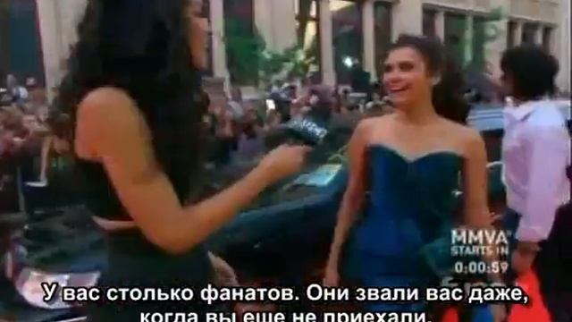 Nina Dobrev And Ian Somerhalder MMVA Interview (рус. субтитры)